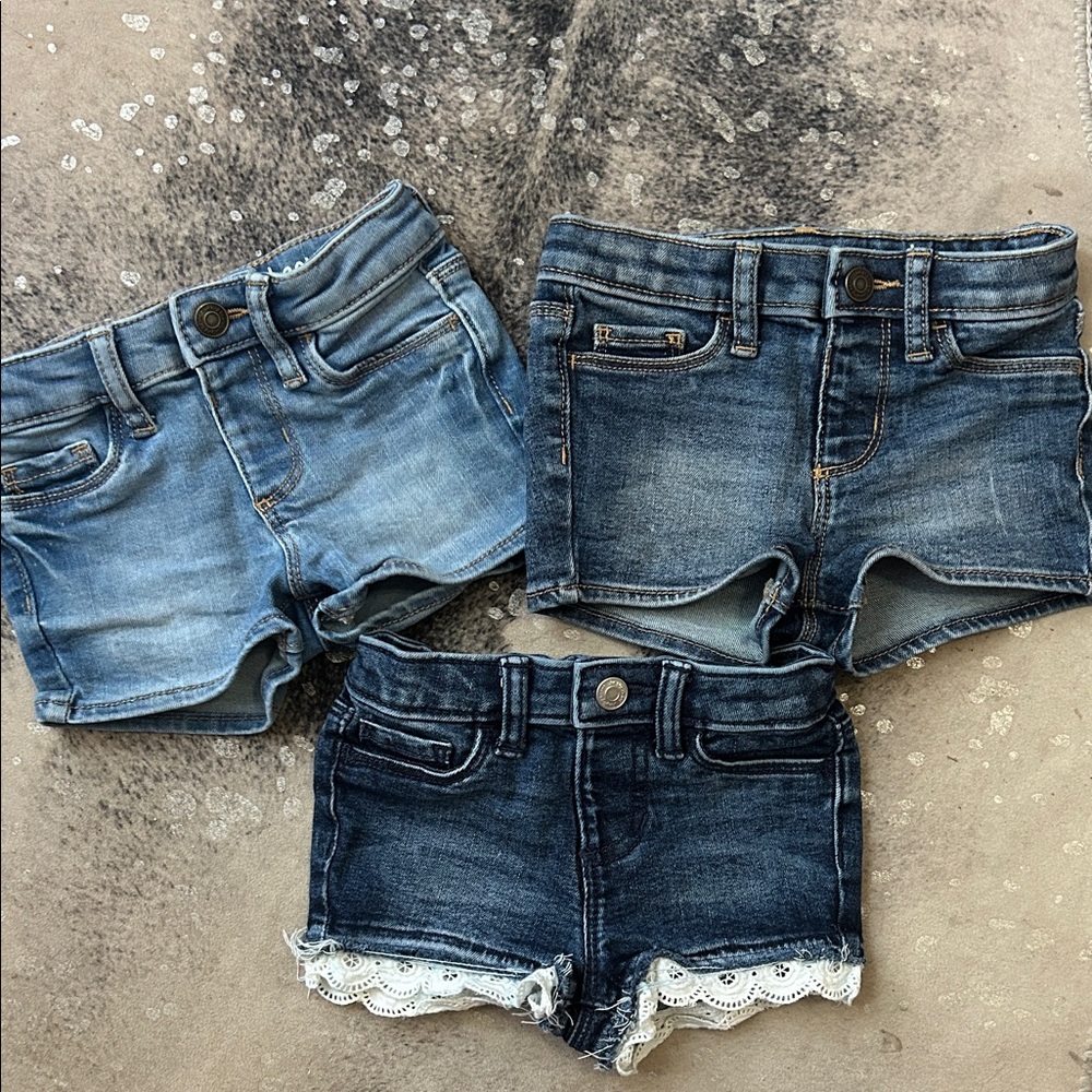 Jumping Beans Blue Denim Shorts Trio